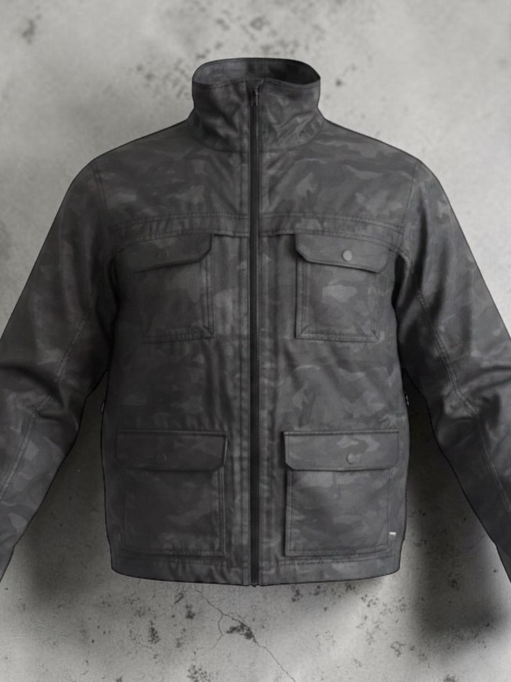 Columbia Men's Charcoal Camouflage Field Jacket